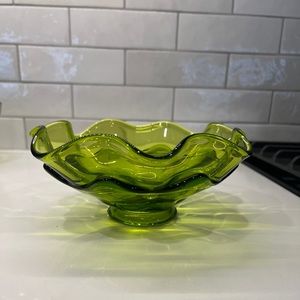 Vintage Viking Green Bowl